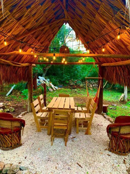 Encantadora Villa Maya Tradicional En Rancho Agroecologico Tzucacab Ngoại thất bức ảnh